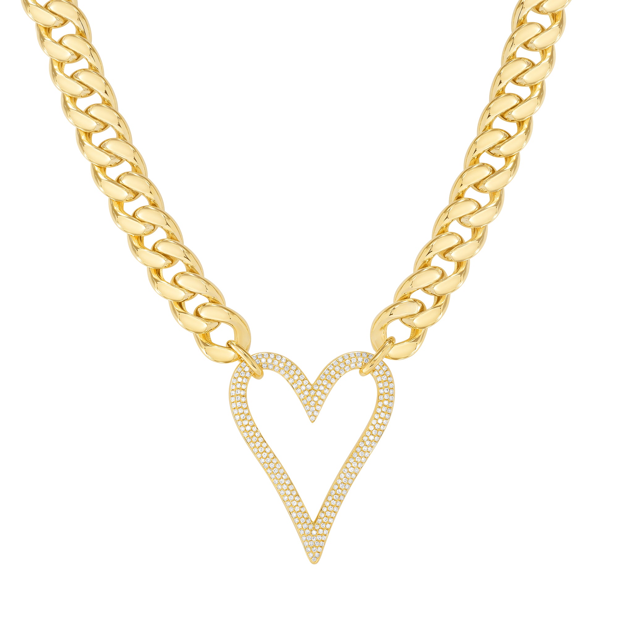 Lucy Heart Necklace – Larsa Marie
