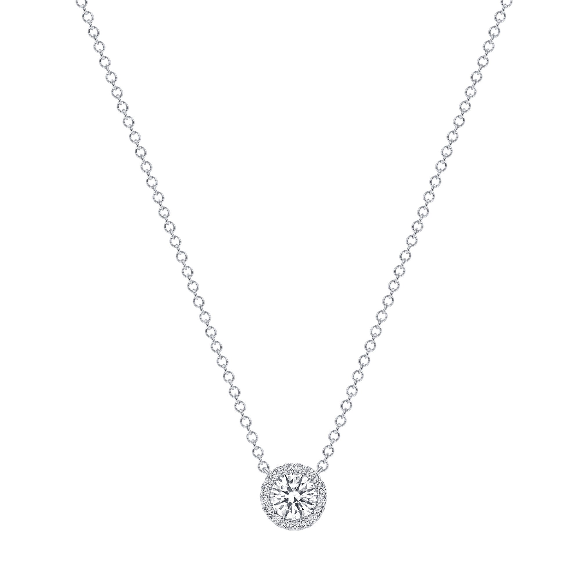 Kira Diamond Pave Necklace - White Gold