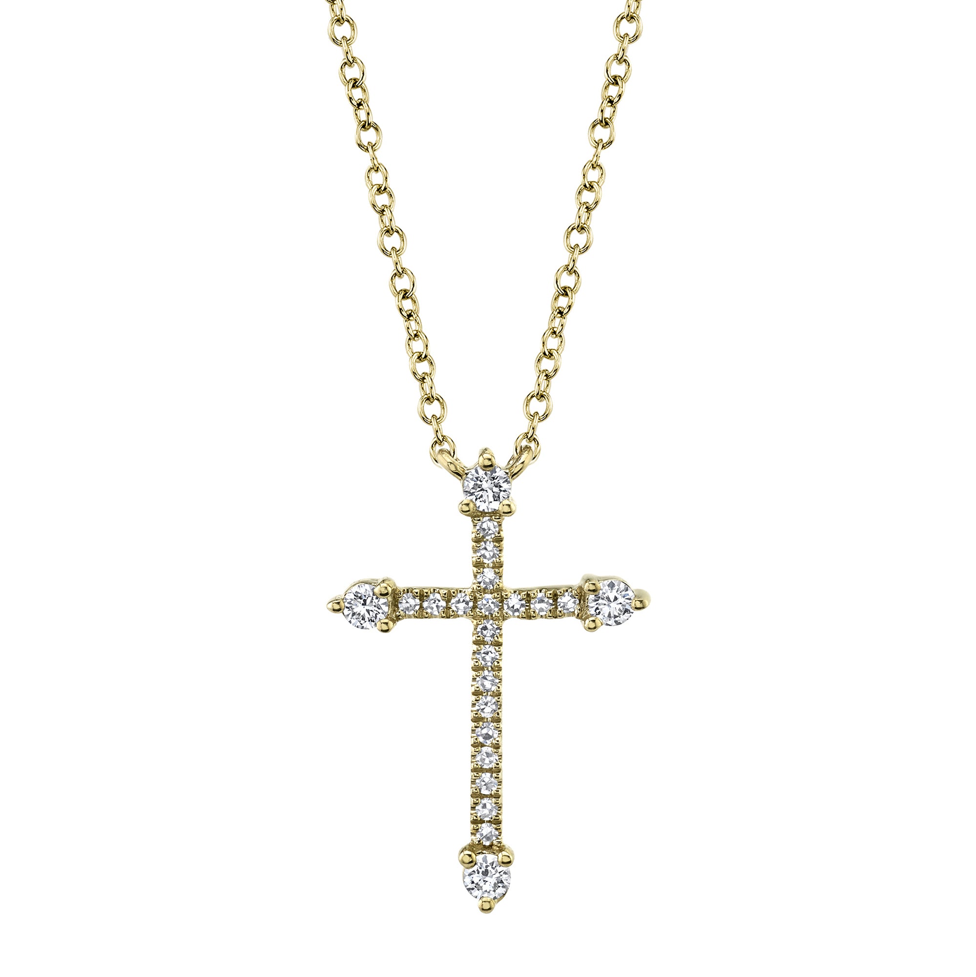 Chloe Diamond Cross Necklace – Larsa Marie