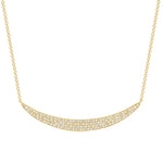 Brooke Pave Diamond Necklace - Yellow Gold