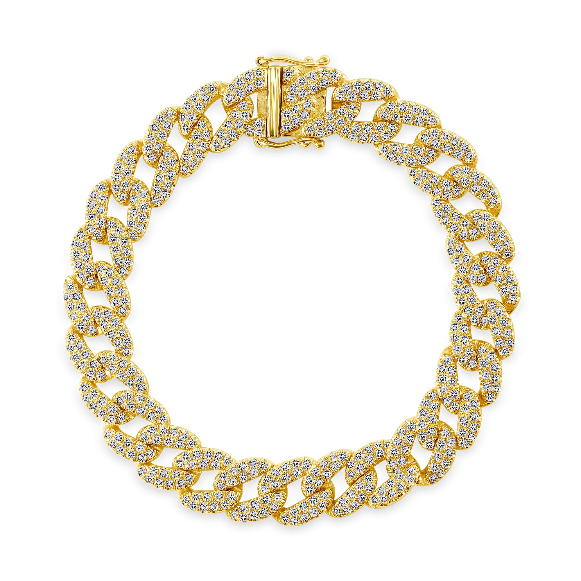Sadie Cuban Link Bracelet - Yellow Gold