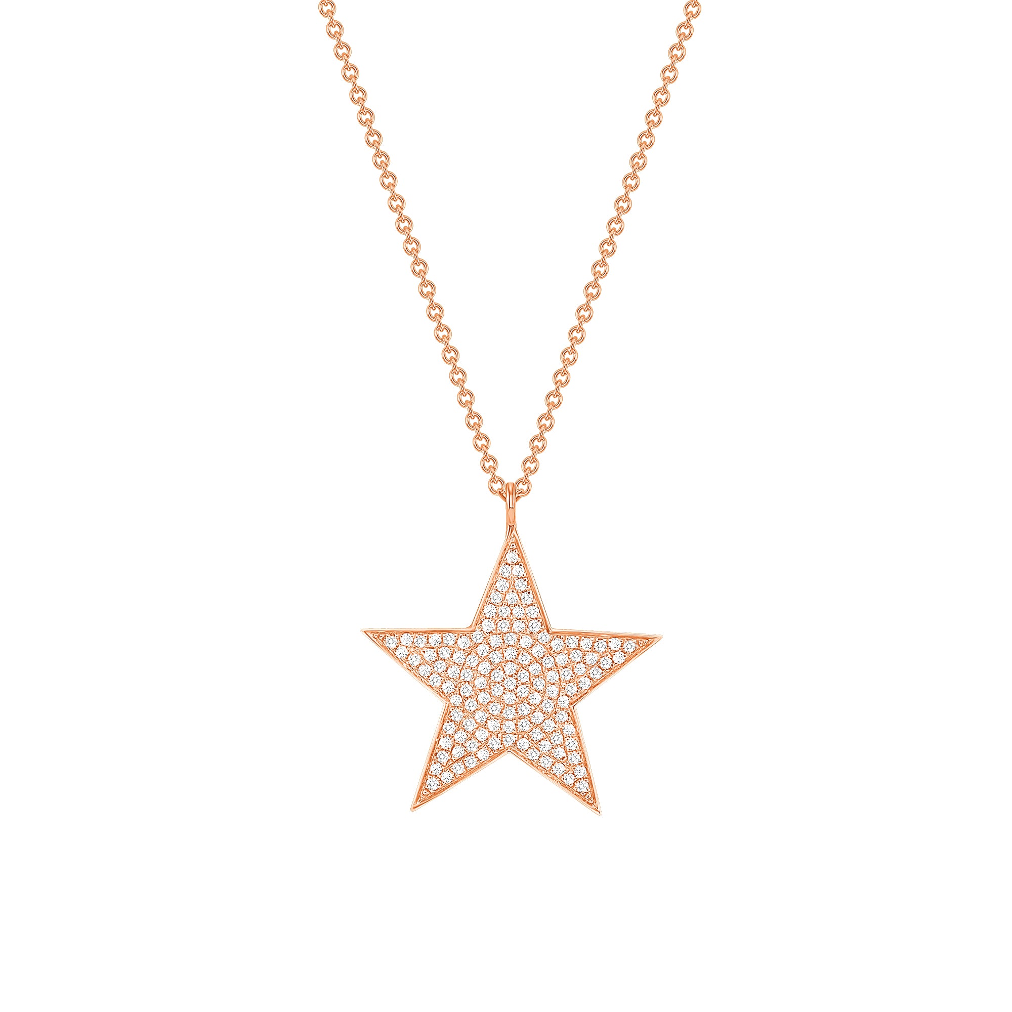 Zoe Star Necklace - Rose Gold