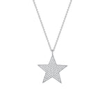 Zoe Star Necklace - White Gold